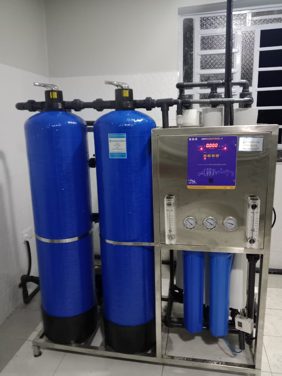 750 LPH Reverse Osmosis Water Purification Plant
